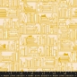 Preview: Patchwork Baumwolle - Sarah Watts - Reading Nook - Library Goldenrod